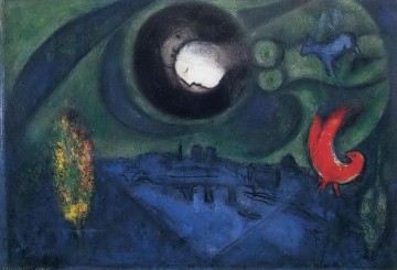 Marc Chagall Painting - Bercy Embankment contemporary Marc Chagall